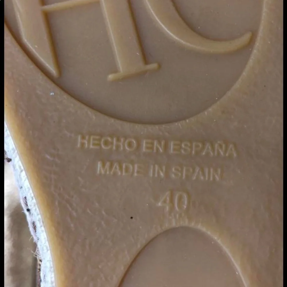 40EU/ 10US Carolina Herrera Fabric Espadrilles‎ Shoes … - Picture 7 of 12